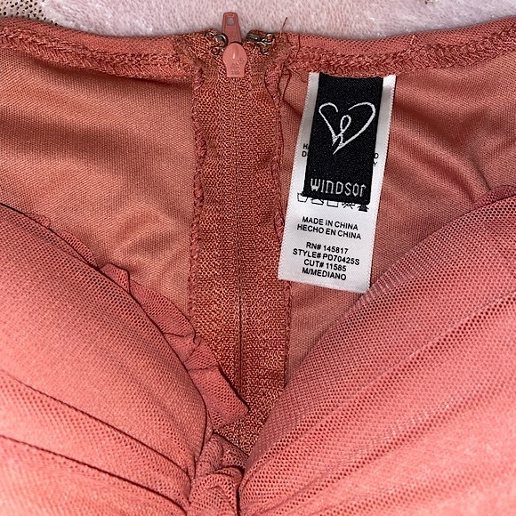 Windsor Stunning Sweetheart Pink Mesh Mini Dress - Picture 6 of 12